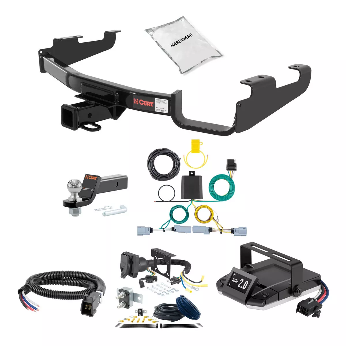 00-03 Chrysler Voyager 2 CURT Trailer Hitch + Assure Proportional Brake Controller Kit HBCW657