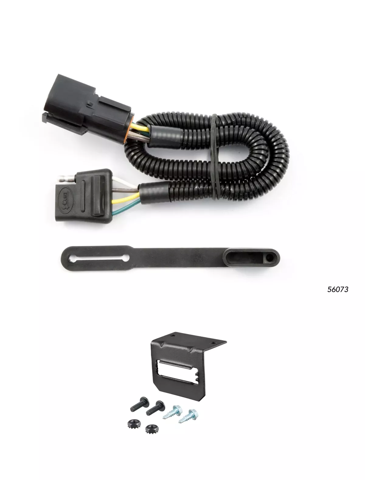 04-07 Ford Freestar CURT 4-flat Plug and Play Trailer Wiring