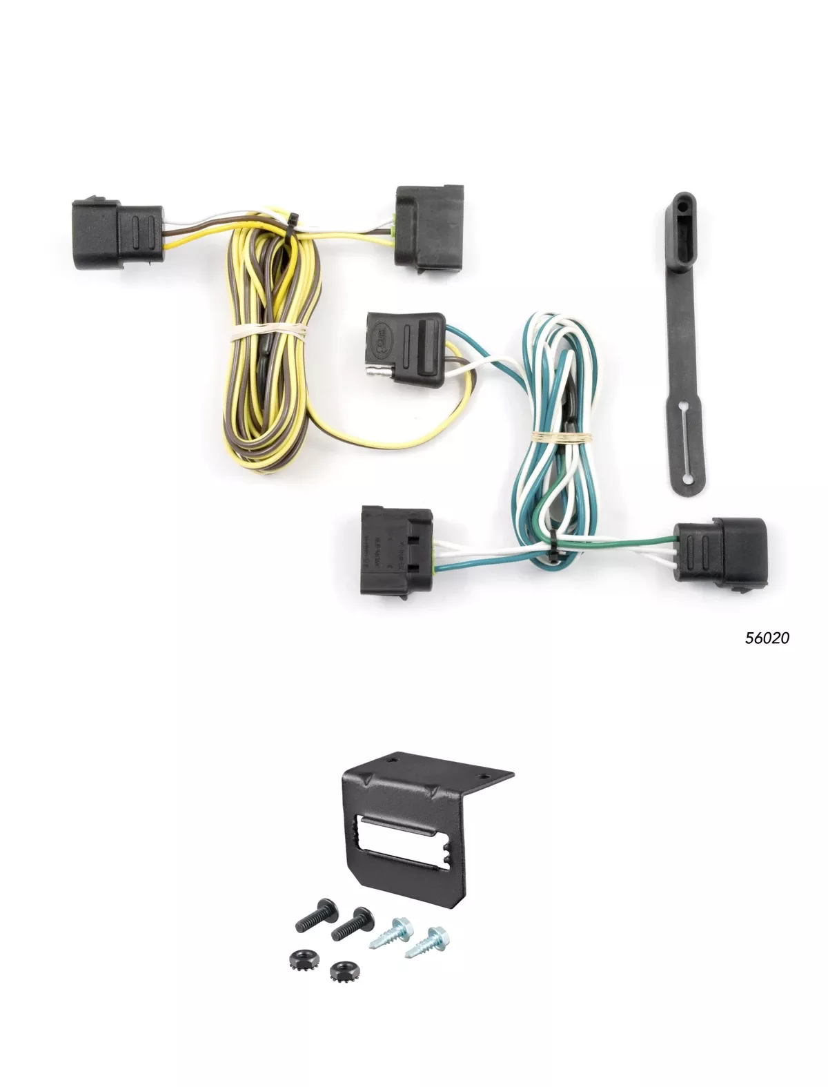 04-14 Ford E-150 CURT 4-flat Plug and Play Trailer Wiring