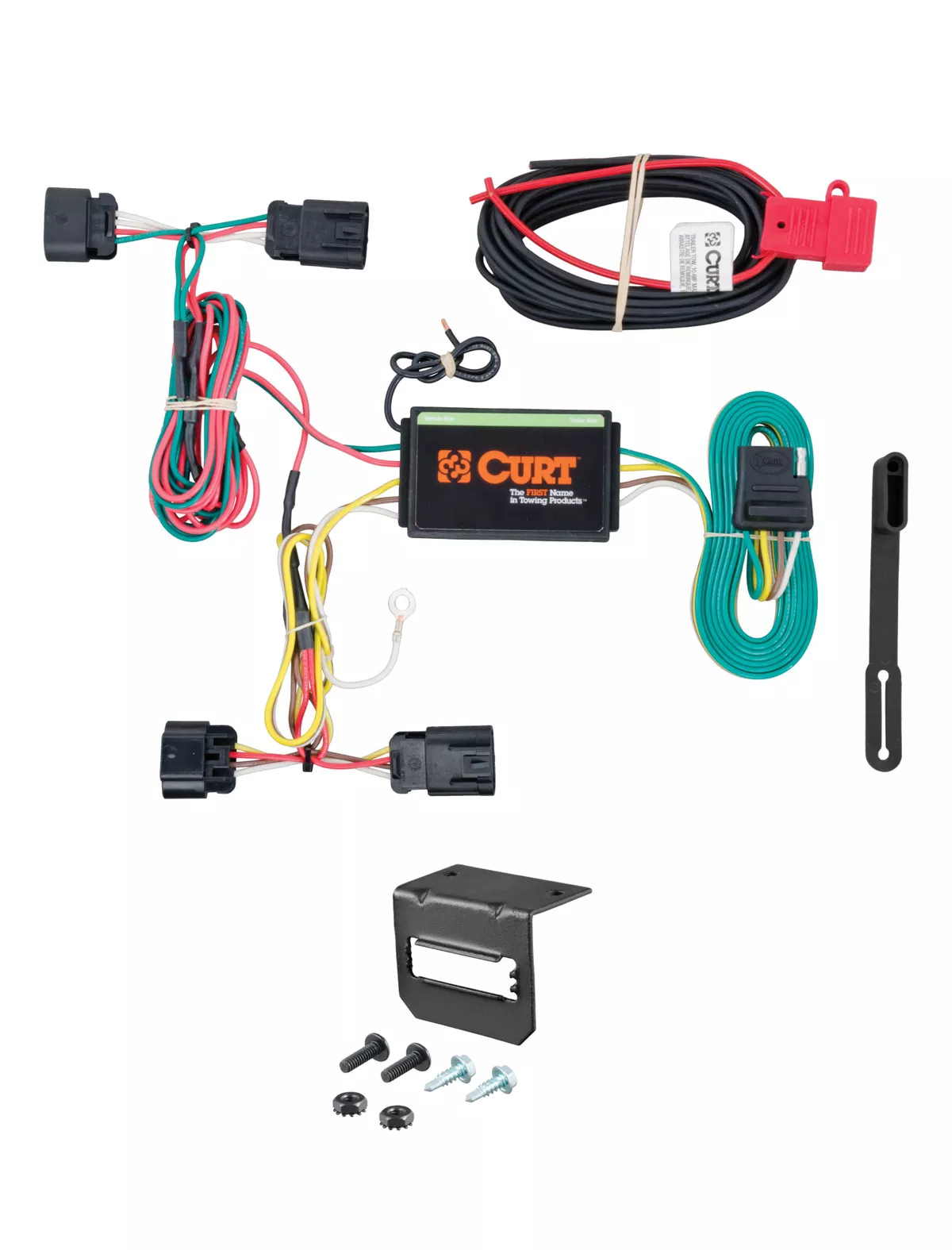 11-14 Dodge Avenger CURT 4-flat Plug and Play Trailer Wiring
