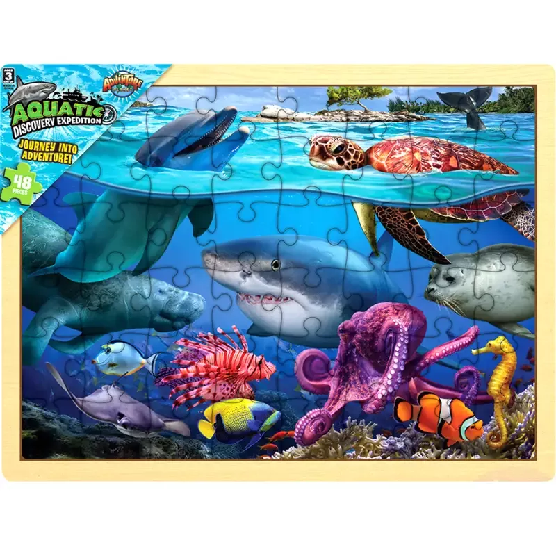 15.75″ x 11.75″ 48PC Aquatic Puzzle