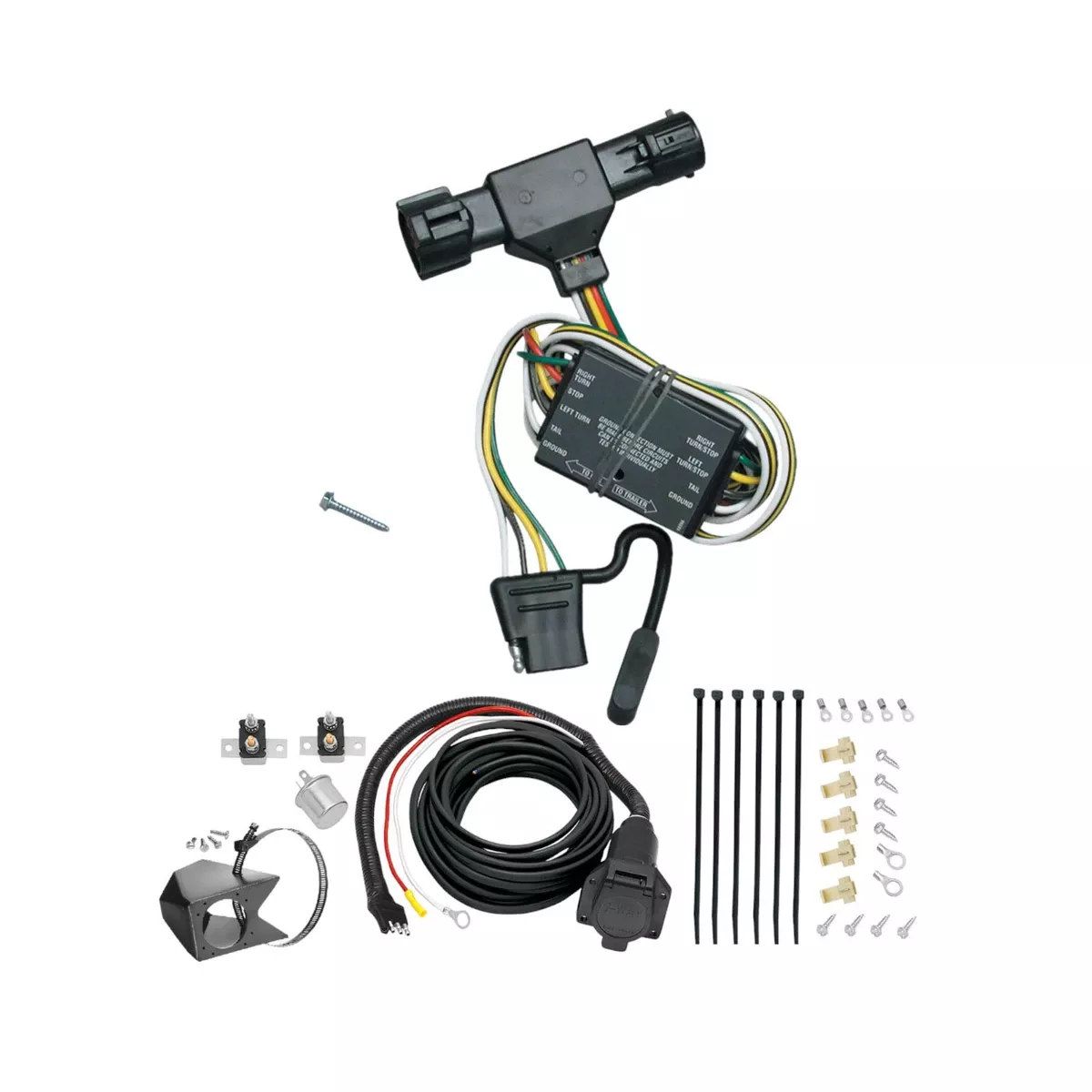 1994-2009 Mazda B4000Tekonsha Custom 7-Way + Brake Controller Install Kit