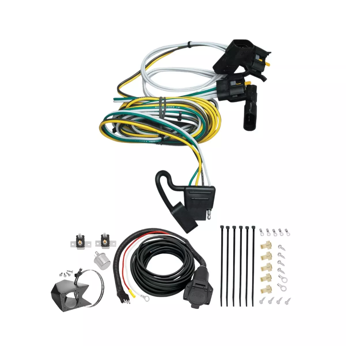 1998-2003 Ford Escort ZX2Tekonsha Custom 7-Way + Brake Controller Install Kit