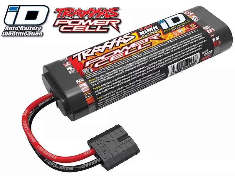 6 Cell 3000mAh 7.2V NiMH Flat,2922X