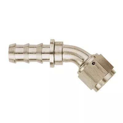Aeroquip Nickel -6 Socketless 45 deg