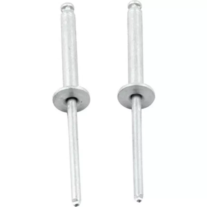 Allstar 1/8" Flange Tri-Fold Rivets 100pk Silver