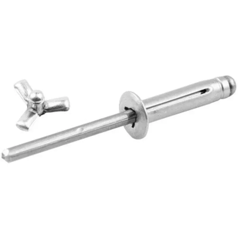 Allstar 3/16" Flange Small Head Tri-Fold Rivets 250pk Silver