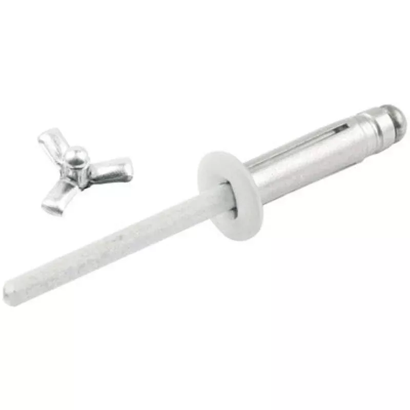 Allstar 3/16" Flange Small Head Tri-Fold Rivets 250pk White