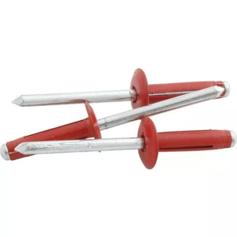 Allstar 3/16" Medium Head Tri-Fold Rivets 250pk Red