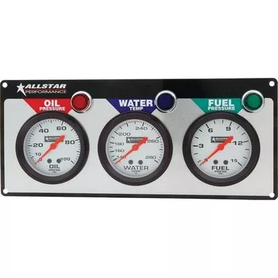 Allstar 3 Gauge Panel ALL OP/WT/FP