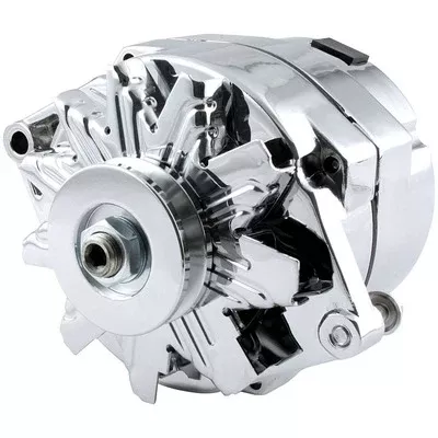 Allstar GM Alternator Chrome 100 Amp 1-Wire