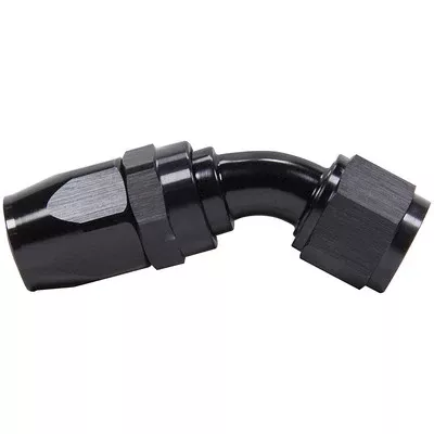 Allstar Hose End 45 Degree -10 Black