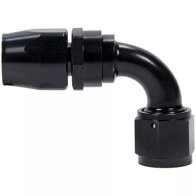 Allstar Hose End 90 Degree -10 Black