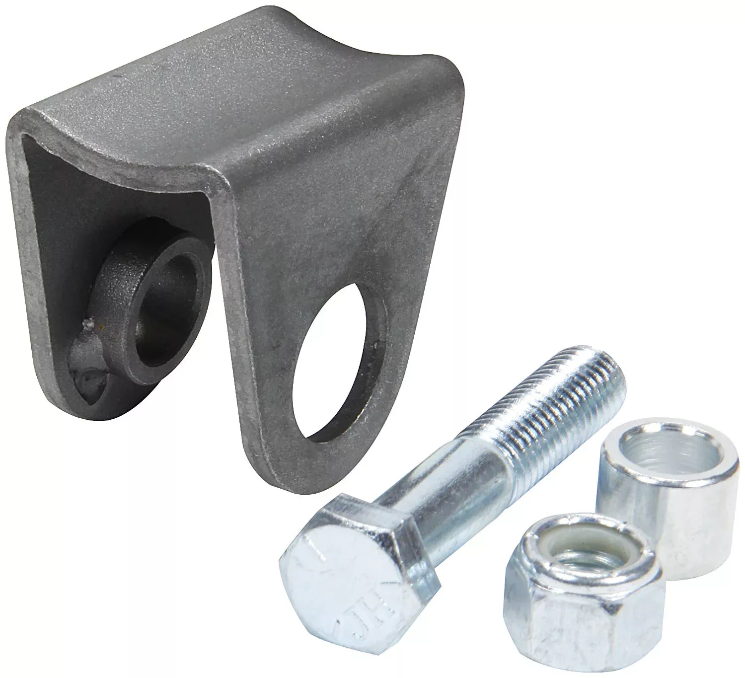 Allstar Performance Shock Bracket w/ Grade 5 Bolt, Lock Nut & Spacer - Narrow Radius Mount Style