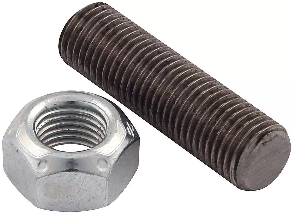 Allstar Performance Suspension Limiter Chrome Moly Stud With Jam Nut - 7/16"-20