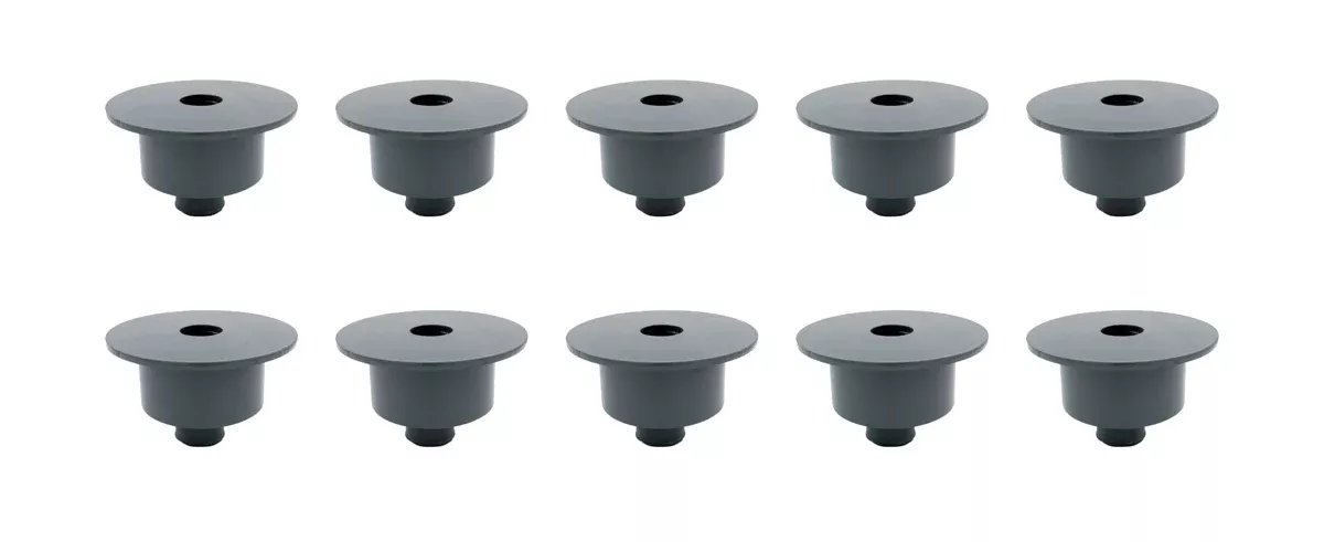 Allstar Performance Upper Spring Cup - Oversize - 5-1/2 in OD Spring - Black (Set of 10)