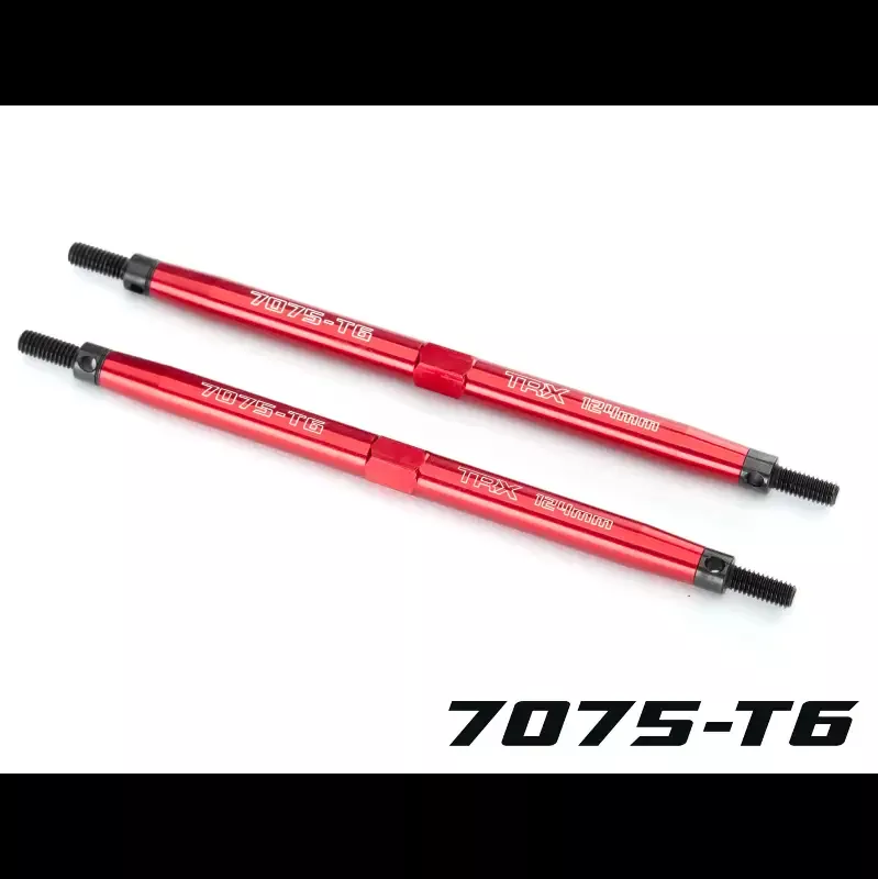 Aluminum Toe Links Rear Tubes, Red (2): Maxx™