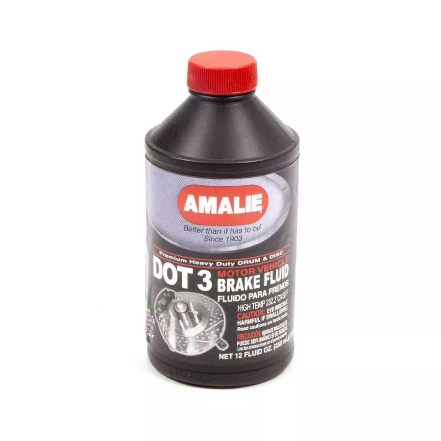 Amalie DOT 3 Brake Fluid - 12 oz. Bottle