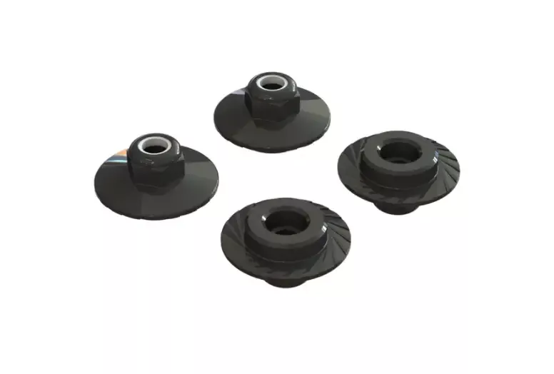AR708007 Flanged Lock Nut 5x8mm (4): ARAC9698