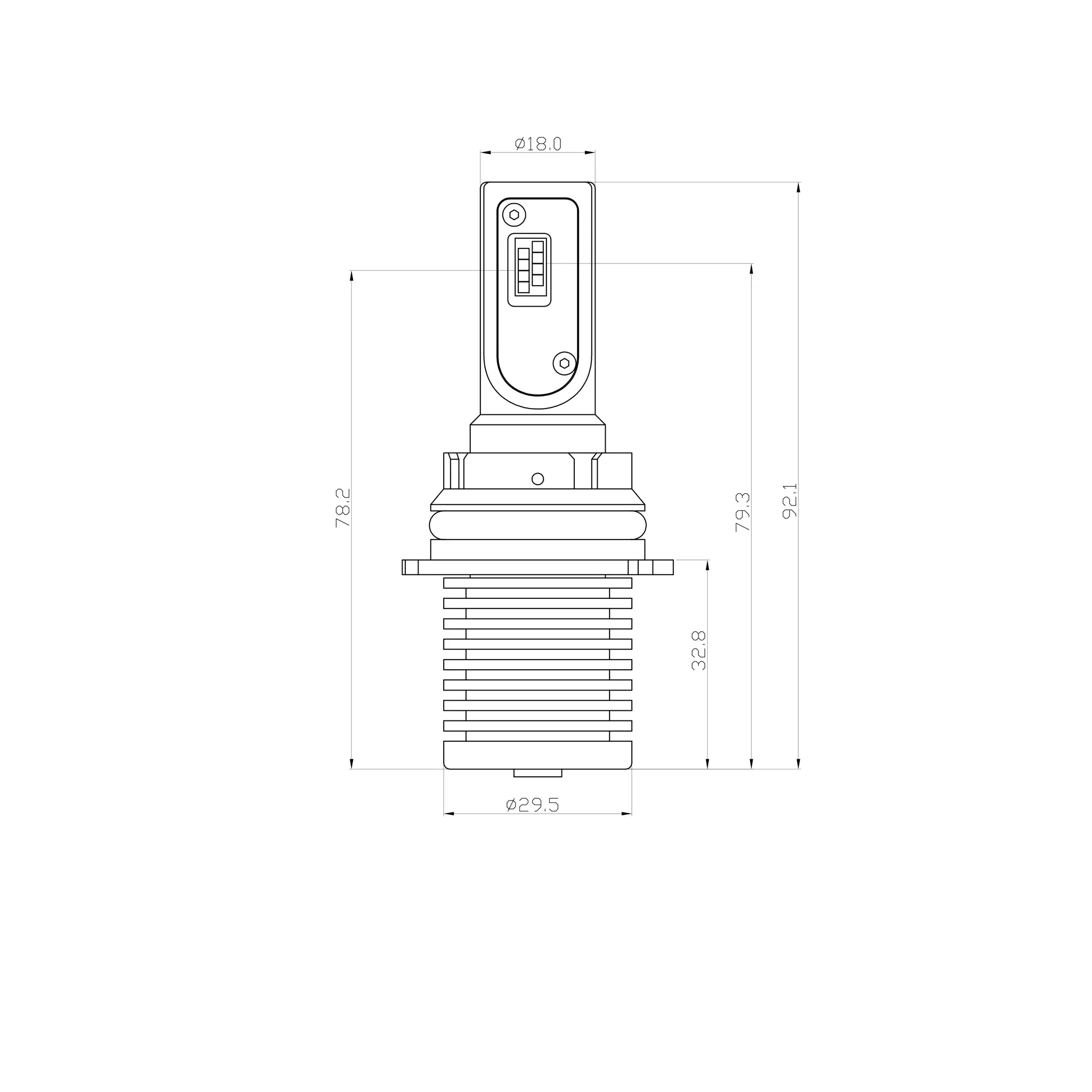 ARC Lighting Concept Series LED Light Bulb 9007 - White - (Pair)