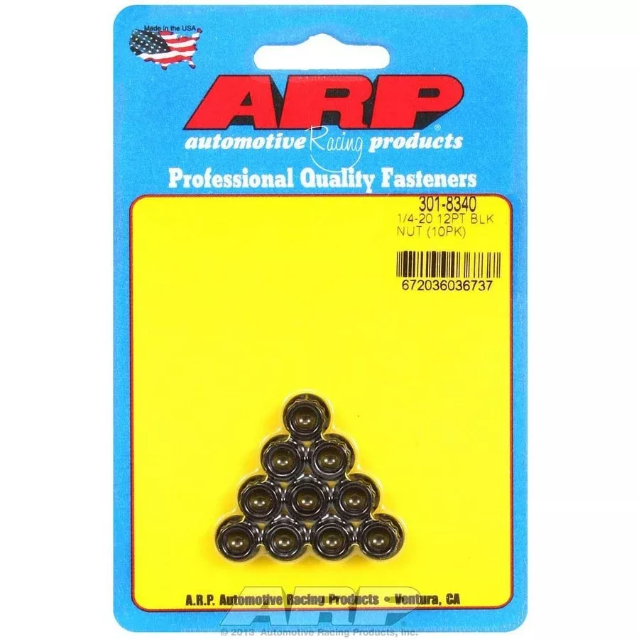 ARP 1/4-20 12 Point Nuts (10)