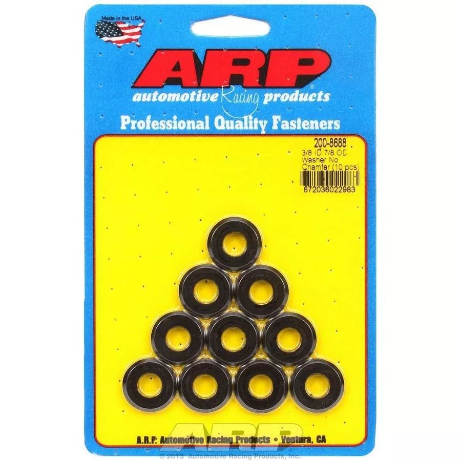 ARP Black Washers - 3/8 ID x 7/8 OD (10)