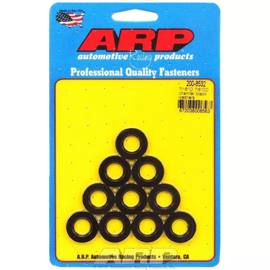 ARP Black Washers - 7/16 ID x 7/8 OD (10)