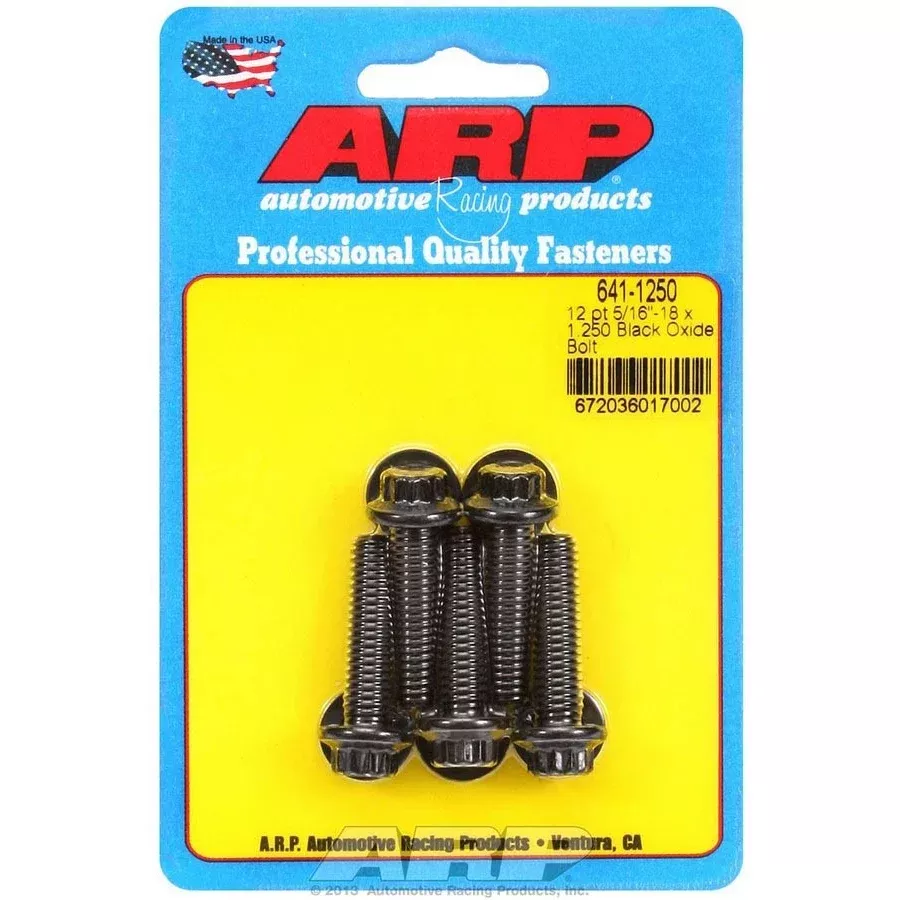 ARP Bolt Kit - 12 Point (5) 5/16-18 x 1.250