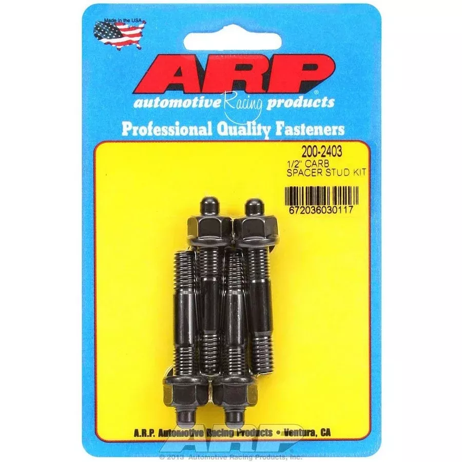 ARP Carburetor Stud Kit - 5/16" x 2.225" - Black Oxide