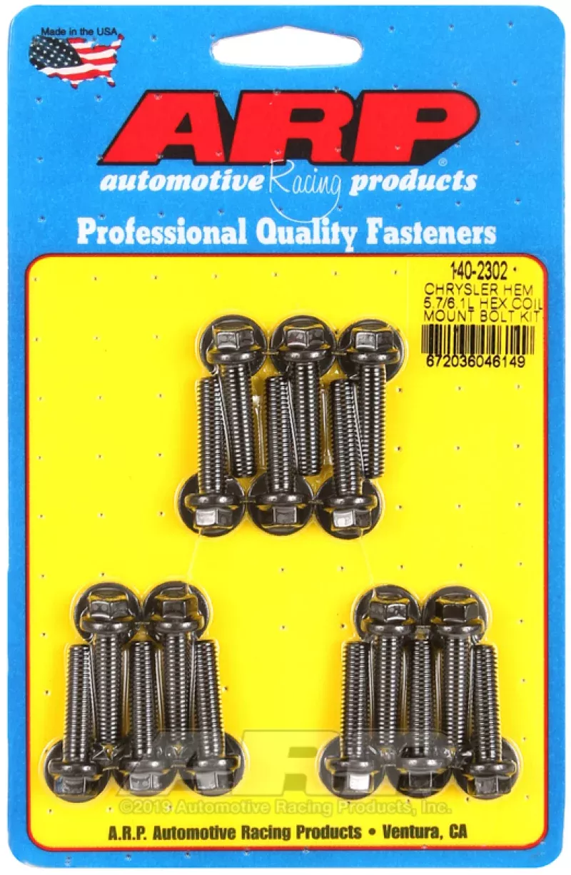 ARP Hex Head Coil Bracket Bolt Kit Chromoly Black Oxide Mopar Modular Hemi - Kit