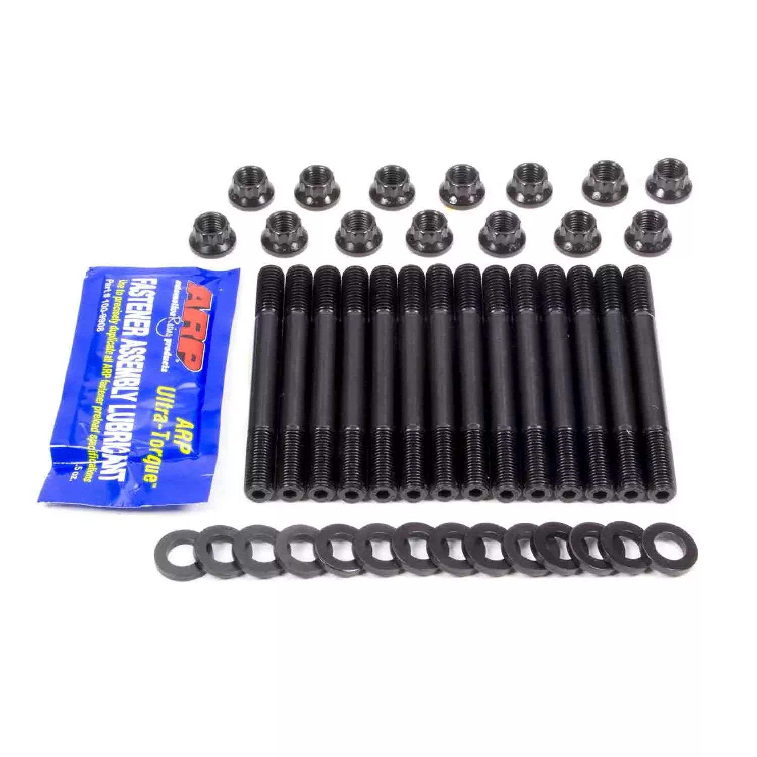 ARP Hex Nuts Main Stud Kit 2-Bolt Mains Chromoly Black Oxide - BMW Inline-6