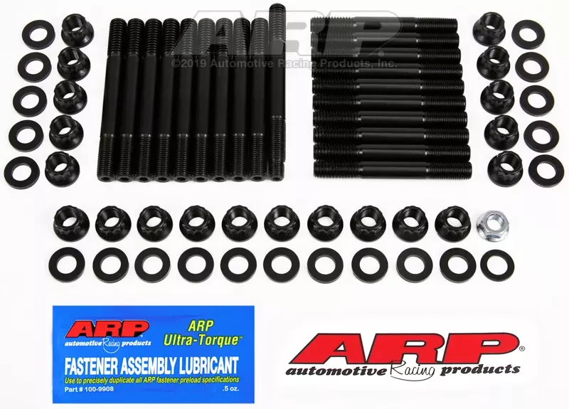 ARP Hex Nuts Main Stud Kit 4-Bolt Mains Chromoly Black Oxide - Dart LS Next Block