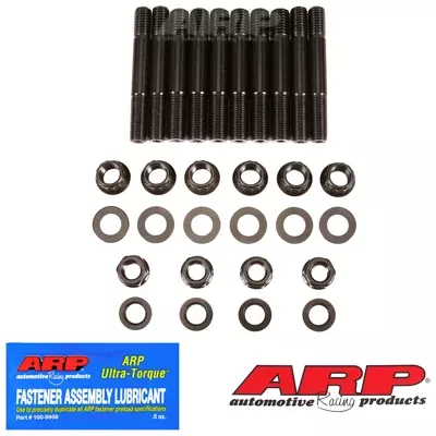 ARP Main Stud Kit - Hex Nuts - 2-Bolt Mains - Chromoly - Black Oxide - Chevy Inline-6