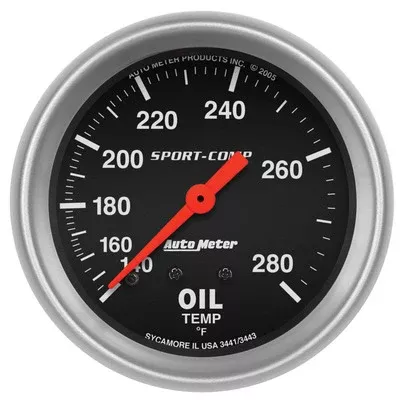 AutoMeter 140-280 Oil Temp Gauge
