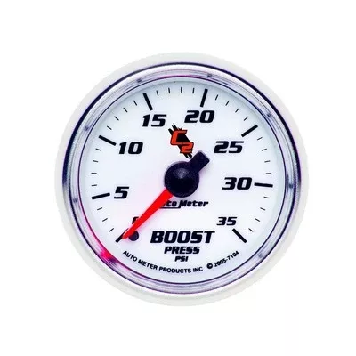 AutoMeter 2-1/16" C2/S Boost Gauge 0-35 psi