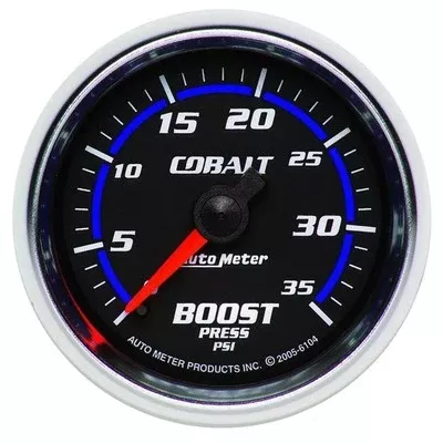 AutoMeter 2-1/16" Cobalt Boost Gauge 0-35 psi