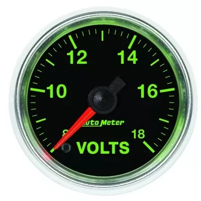 AutoMeter 2-1/16" GS Voltmeter Gauge - 8-18V