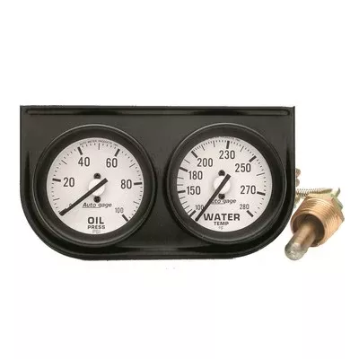 AutoMeter 2-1/16" Oil/Water Gauge Console
