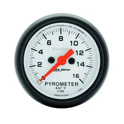 AutoMeter 2-1/16" Phantom EGT Pyrometer Kit 0-1600