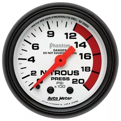 AutoMeter 2-1/16" Phantom Nitrous Pressure Gauge