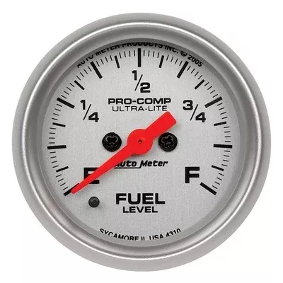 AutoMeter 2-1/16" Ultra-Lite Fuel Level Gauge - Programmable