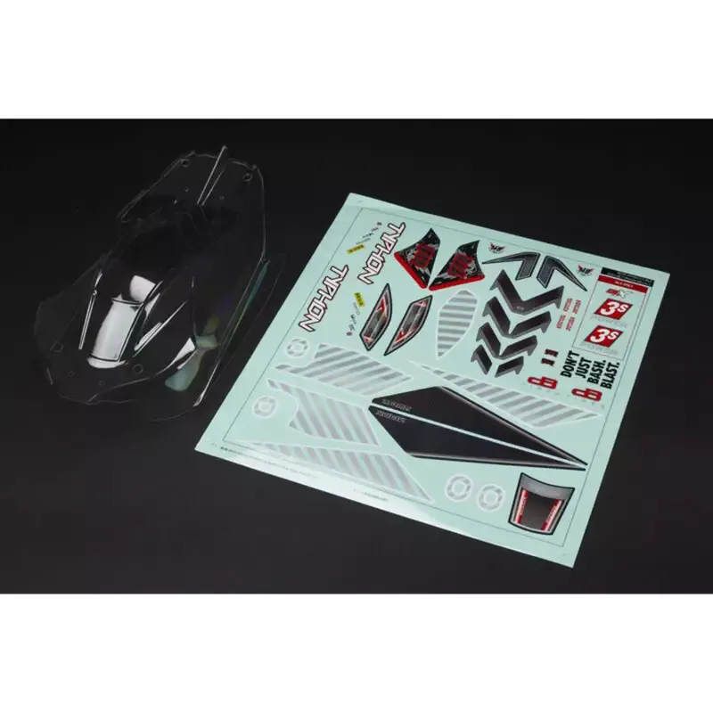 Body Clear Typhon 4×4 with Decals: ARA402270