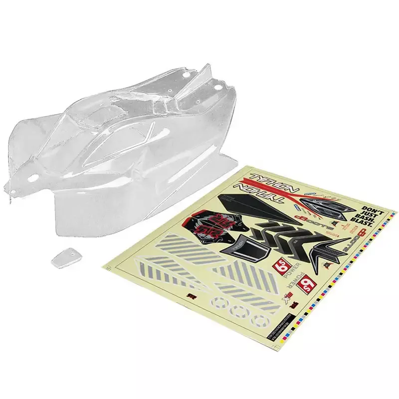 Body Clear w/ Decals Typhon 6S BLX: ARAC3321