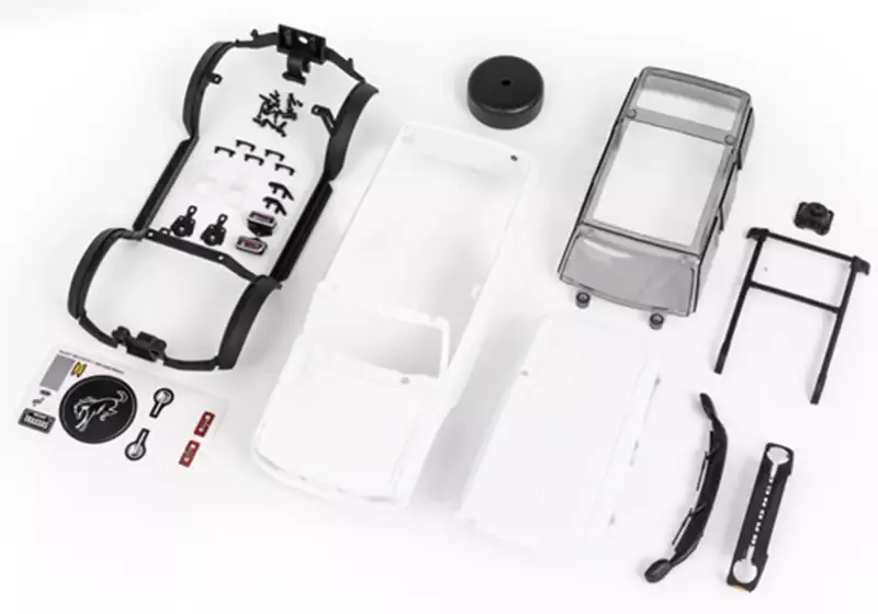 Body, TRX-4M Ford Bronco, Complete, Unassembled, White: 9711