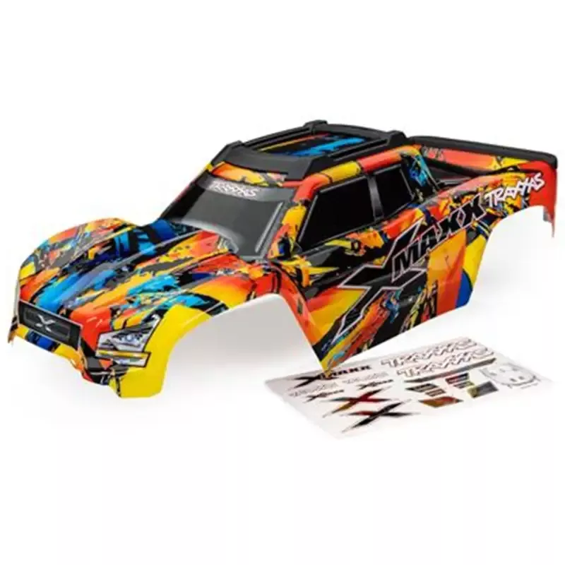 Body, X-Maxx™, Solar Flare (painted, decals applied): 7811X