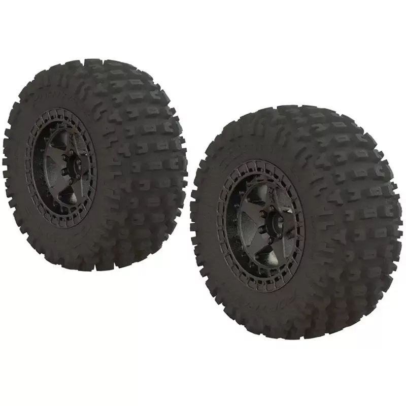 dBoots ‘Fortress SC’ Tire Set Glued Gun Metal (2): F/R: ARA550087