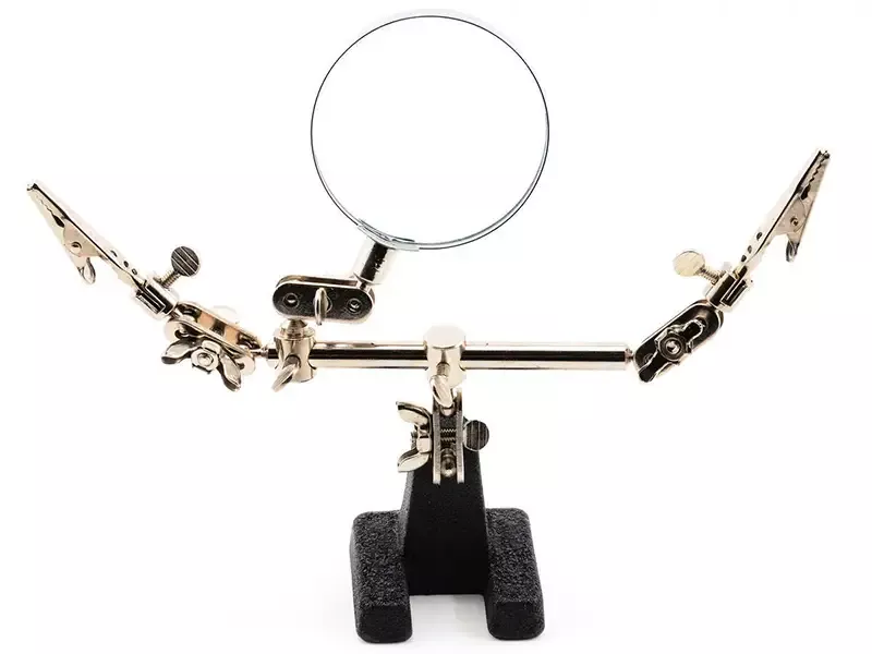 Extra Hands w/Magnifier: Double Clip