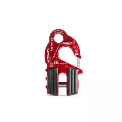 Factor 55 Ultrahook Winch Hook w/Shackle Mount Red
