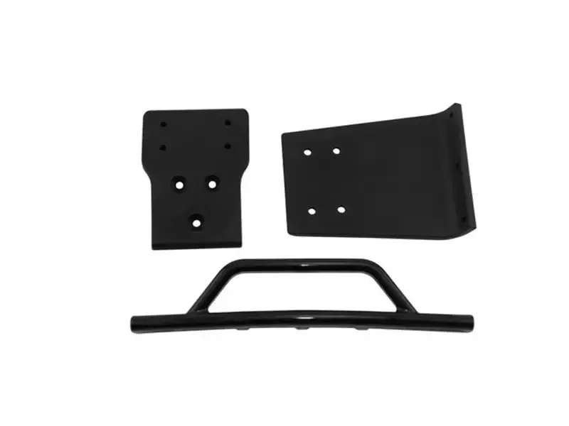 Front Bumper/Skid Plate, Black: Slash 4×4