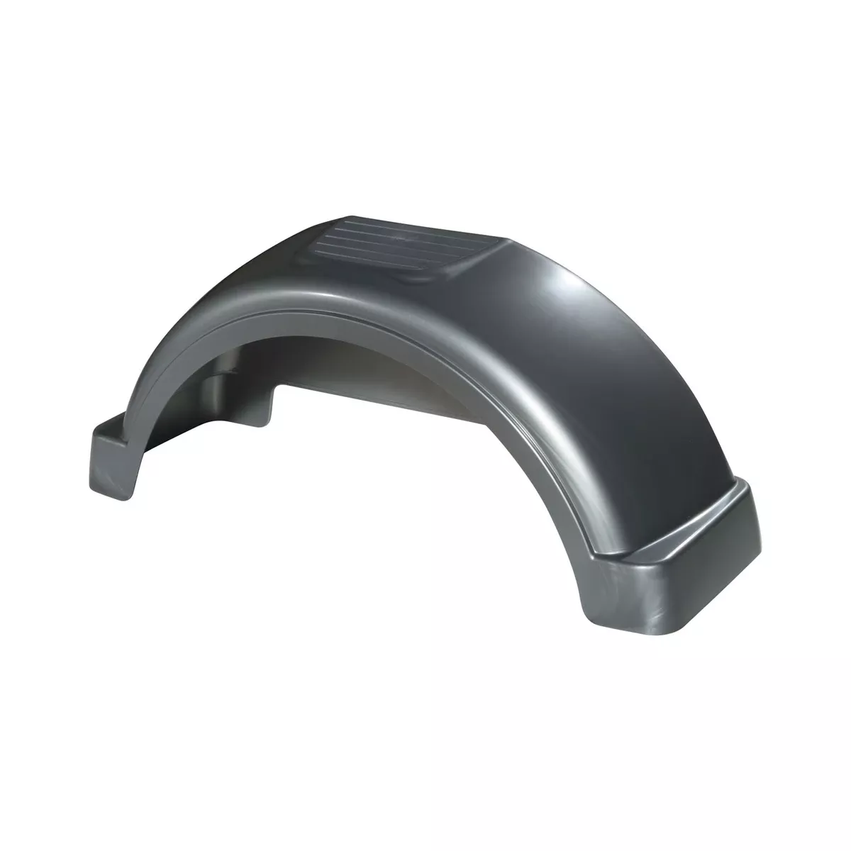 Fulton 12 in. Top & Side Step Silver Trailer Fender FL008563